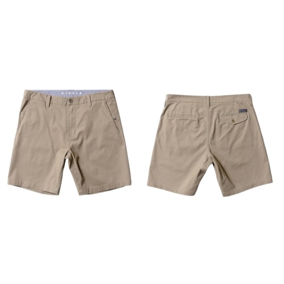 VISSLA Men's Tan Shorts eco 18” walk shorts - Picture 1 of 6